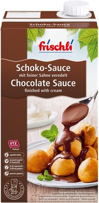 Frischli Schoko-Sauce aus Sahne milder Kakao mit dezenter Süße 1000ml