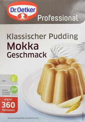 Dr. Oetker Mokka Professional Pudding zum Kochen ergibt circa 360 Portionen 2500g