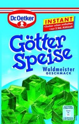 Dr. Oetker Götterspeise Instant Waldmeister, 100 g