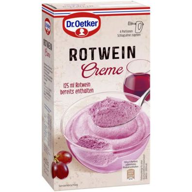 Dr. Oetker Rotwein Creme ein Geschmackserlebnis 203g 7er Pack