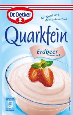 Dr. Oetker Quarkfein Erdbeer Geschmack, 7er Pack (7 x 56 g)