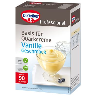Dr. Oetker Professional Basis für Quarkcreme Vanille geschmack 1000g