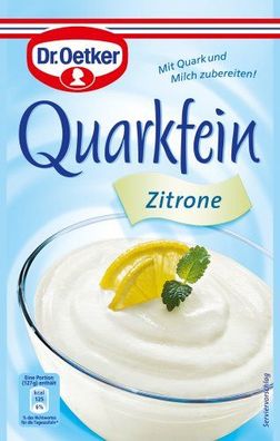 Dr. Oetker Quarkfein Zitrone, 7er Pack (7 x 57 g)