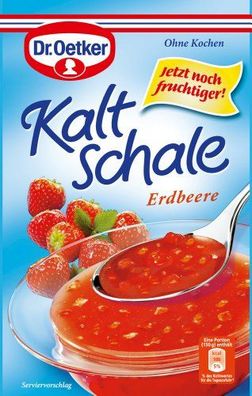 Dr. Oetker Kaltschale Erdbeere fruchtig und erfrischend 53g 6er Pack