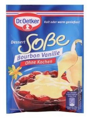 Dr. Oetker Soße Bourbon Vanille ohne Kochen Dessert Soße 39g