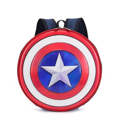 Cartoon Captain America's Shield Rucksack Kinder Mini Wasserdicht Schultasche