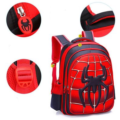 Marvel Spiderman Design Rucksack 3D Kindergarten Schultasche Reiserucksack Rot