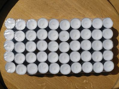 200 Stück Teelichter Teelicht Kerze Kerzen (Gr. Ø 37,5 mm)