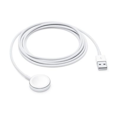 Apple A1598 magnetisches Ladekabel Ladestation USB in 2m für Apple Watch - weiss Bulk