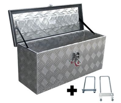 Truckbox S045 + inkl. Montagesatz MON5002 Stabile Deichselbox, Staukiste, Alubox ...