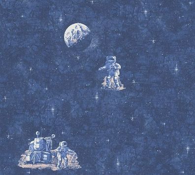 A.S. Création, Boys & Girls 6, # 304891, Kindertapete aus Papier, Blau