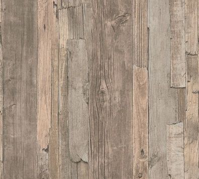 A.S. Création Best of Wood`n Stone 2nd Edition 954053 Vlies Beige Braun