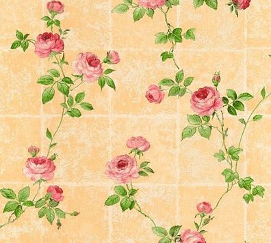 A.S. Création Château 5 345016 Vlies Beige Grün Rosa