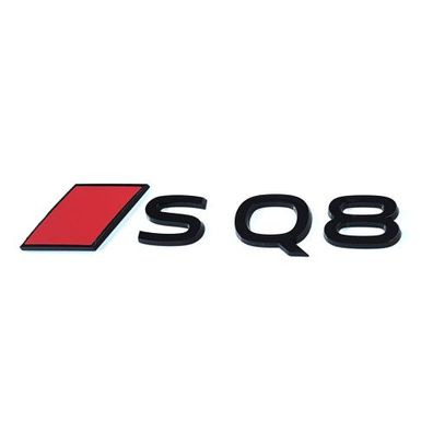 Original Audi Schriftzug SQ8 Aufkleber Emblem Logo schwarz/ rot 4KE853740C5FQ