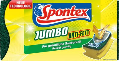 Spontex Jumbo Anti - Fett Topfreiniger XXL Schwamm
