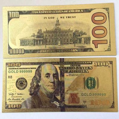100 USA Dollar Goldfolie Banknote (CM0503)