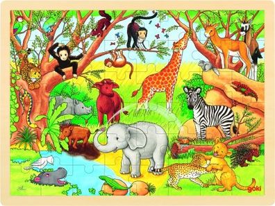 Einlegepuzzle Afrika