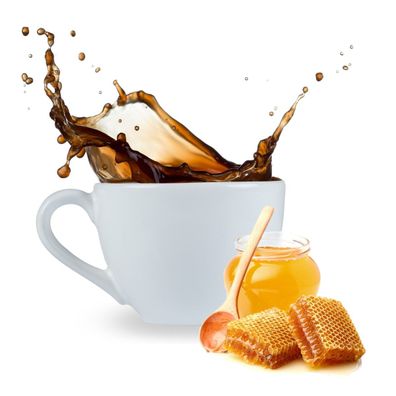 Honig Kaffee gemahlen Kaffeepulver