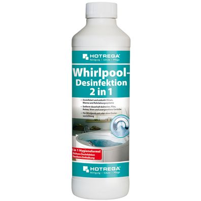Hotrega Whirlpool Desinfektion 500ml Whirlpool Pflege Jacuzzi Reiniger 2in1