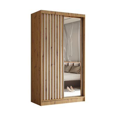 Kleiderschrank mit Lamellen HELIX loft Stil Garderobenschrank Schlafzimmer
