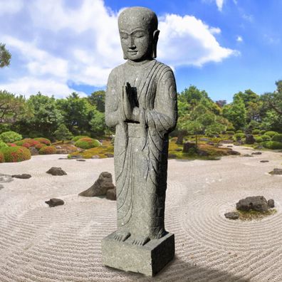 Garten Figur Shaolin Mönch Avadi mit Geste der Demut