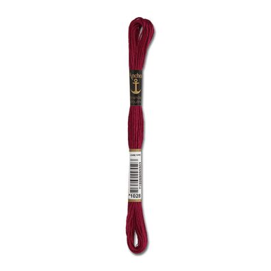 8m Anchor Stickgarn - Farbe 1028 - aubergine mittel