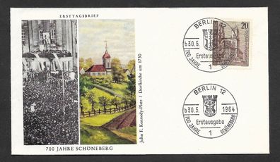 FDC Berlin 700 Jahre Schöneberg 30.5.1964