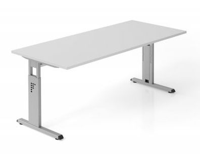 Schreibtisch Offenbach Tisch 180x80x65-85 cm Bürotisch Büromöbel vh-büromöbel