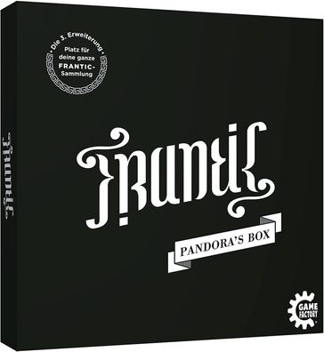 Frantic, Pandora's Box, dritte Erweiterung in praktischer Sammelbox, Kartenspiel