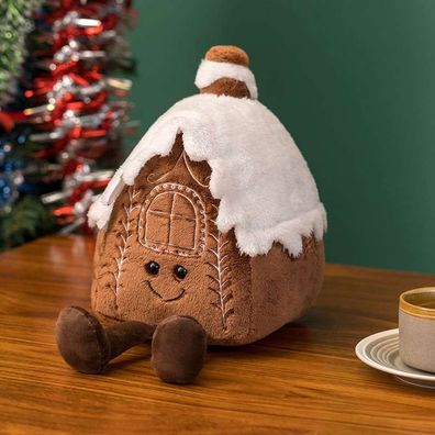 Kawaii Gingerbread House Plüsch Puppe Kinder Stofftier Spielzeug Geschenk22-32cm