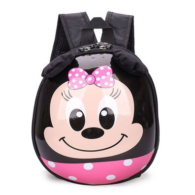 Kinder Minnie 3D-Eierschale Mous Rucksack Junge Mädchen Schultasche 30 * 6 * 35cm