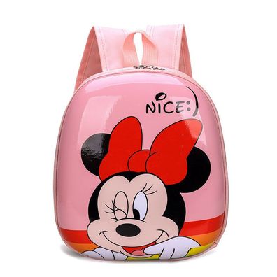 Kinder Minnie 3D-Eierschale Mous Rucksack Mädchen Backpack Schutltasche 25x7x29