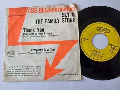 Sly & The Family Stone - Thank you 7'' Vinyl Germany PROMO