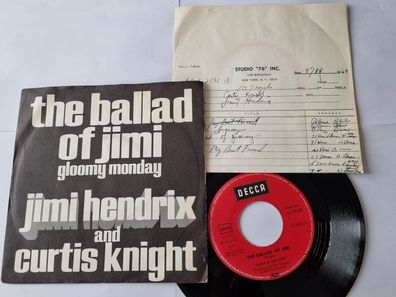 Jimi Hendrix and Curtis Knight - The ballad of Jimi 7'' Vinyl MIT Beiblatt