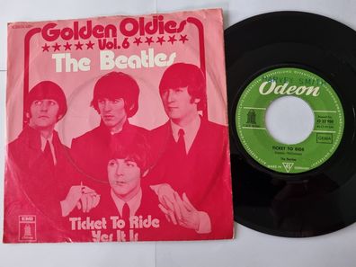 The Beatles - Ticket to ride 7'' Vinyl Germany GOLDEN OLDIES