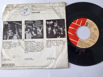 Geraldine - You/ Toi 7'' Vinyl Germany Eurovision 1975 SUNG IN English