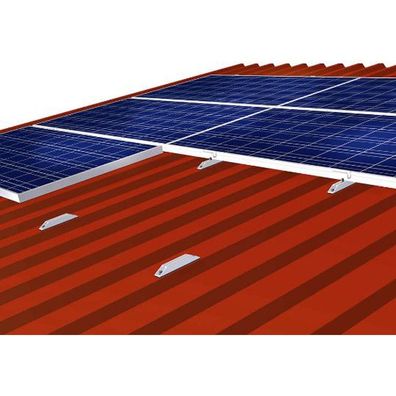Solarmodule Alu Halterung & Klemmsteine Trapezblech PV Befestigungsschiene
