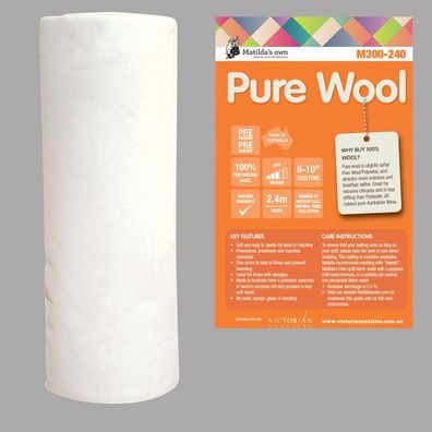 20 % Rabatt: 240 cm breites Schurwolle-Vlies, Matilda´s own Pure Wool, Mw, ab 0,5 m