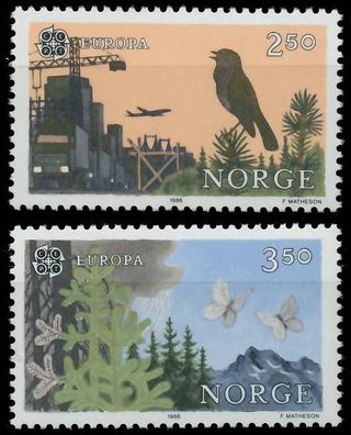 Norwegen 1986 Nr 946-947 postfrisch X5C6232