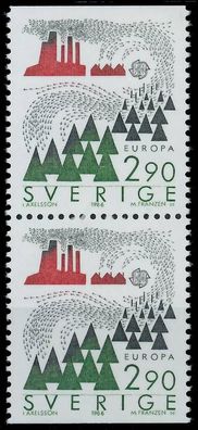 Schweden 1986 Nr 1398Do + Du postfrisch SENKR PAAR X5C627A