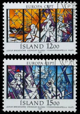 ISLAND 1987 Nr 665-666 gestempelt X5C65BE