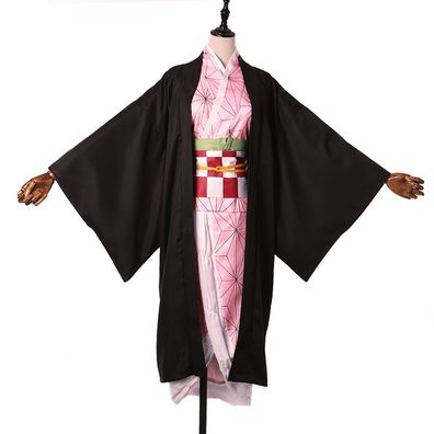 Anime Dämon Slayer Kamado Nezuko Cosplay Kostüm Anzüge Kimono Outfits Zubehör