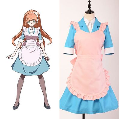 Anime Danganronpa Cosplay Kostüm Anzüge kawaii Dienstmädchen Schürze Outfit