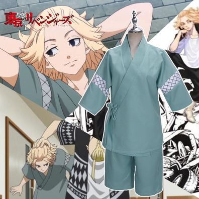 Anime Tokyo Revengers Manjiro Sano Cosplay Kostüm Anzüge Zubehör Kimono