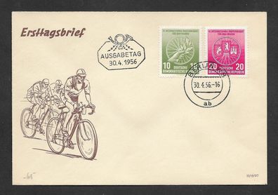 FDC DDR Internationale Radfernfahrt für den Frieden Warschau/ Berlin/ Prag
