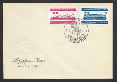 FDC DDR Leipziger Frühjahrsmesse 01.3.1957