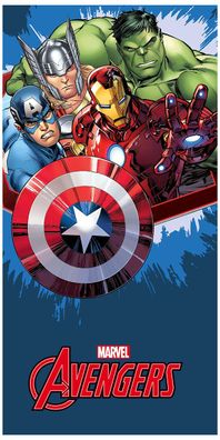Marvel Avengers Blue Handtuch Hulk Iron Man Captain America Thor Superhelden 70