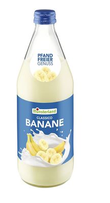 12 Flaschen Classico Bananen Milch von Münsterland - * pfandfrei* 0,5l