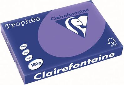 Clairefontaine Trophee Papier 1047C Violett 160g/ m² DIN-A3 - 250 Blatt