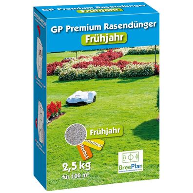 GreenPlan GP Premium Frühjahr 2,5 kg Rasendünger Startdünger Frühjahrsdünger